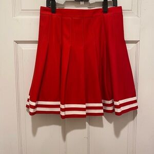 💁‍♀️🙋‍♀️Cheerleading Uniform Red Skirt 9/16. Waist 13”